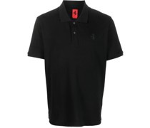 Poloshirt mit Cavallino Rampante-Print