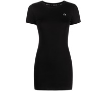 Fein geripptes T-Shirtkleid