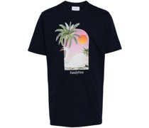 T-Shirt mit Schwan-Print