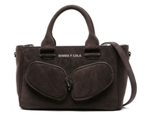 medium Pocket suede tote bag