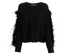 Pullover mit Federn