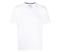 T-Shirt mit Logo-Stickerei