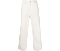 Weite Jeans mit Logo-Patch