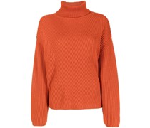 Gerippter Rollkragenpullover