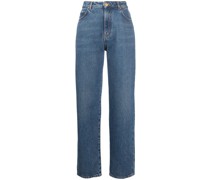Gerade High-Rise-Jeans