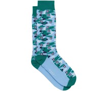 Socken mit Blumenmuster