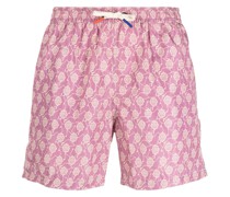Badeshorts mit Blumen-Print