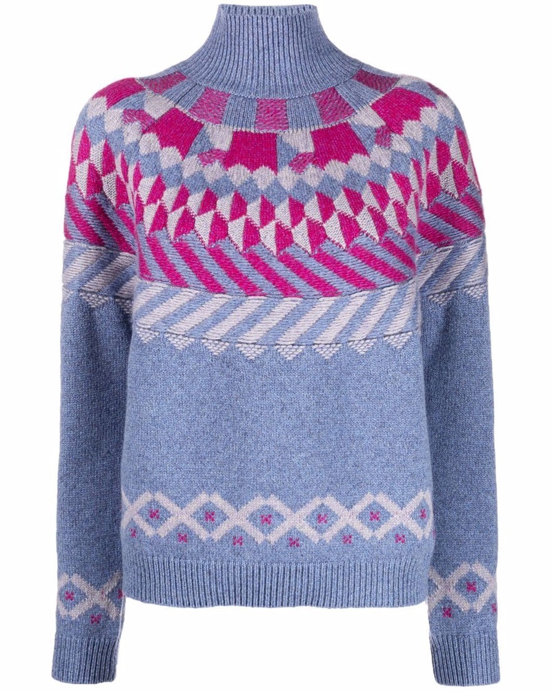 Barrie Damen Kaschmirpullover mit Stehkragen Barrie Damen Kaschmirpullover mit Stehkragen