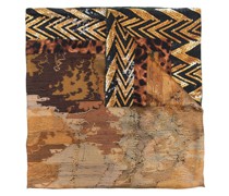Seidenschal mit Blumen-Print