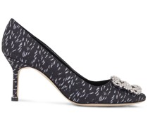 Pumps mit Kristallschnalle
