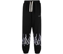 Jogginghose mit Flammen-Print