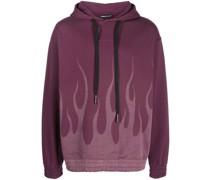 Hoodie mit Flammen-Print