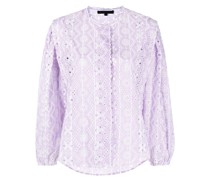 Bluse mit Lochstickerei