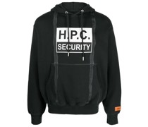 Hoodie mit "H.P.C Security"-Print