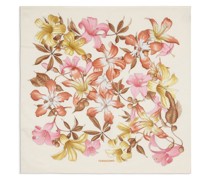 Seidenschal mit Blumen-Print