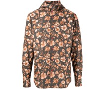 Kapuzenjacke mit Blumen-Print