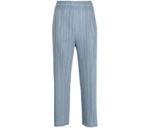 Plissierte Cropped-Hose