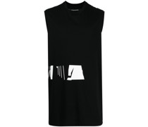 Trägershirt mit grafischem Print
