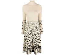 Strickkleid mit abstraktem Muster