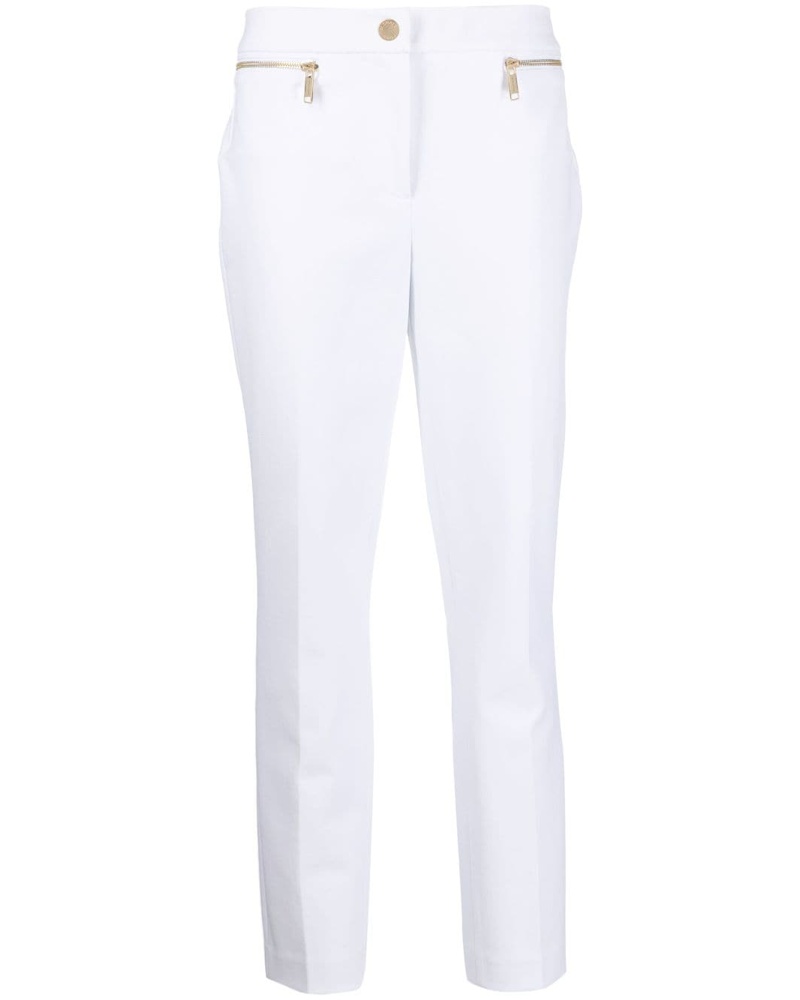 Michael Kors Damen Halbhohe Slim-Fit-Hose