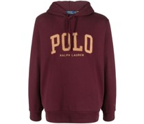 logo-embroidered hoodie