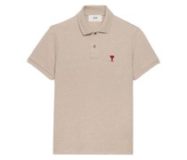 embroidered-logo organic cotton polo shirt