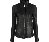 Lederjacke mit Reißverschluss