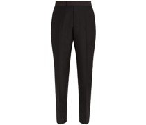 wool-mohair tailored trousers