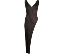 Trägerkleid aus geripptem Strick