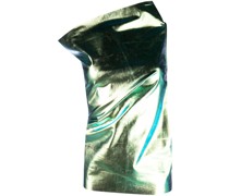 Metallisches One-Shoulder-Kleid