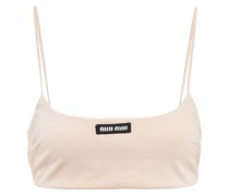 Cropped-Top mit Logo-Patch
