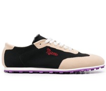 Canvas-Sneakers mit Logo-Stickerei