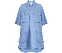 oversized midi shirt dress