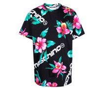 T-Shirt mit Hibiskus-Print