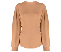 cut-out detail long-sleeve top
