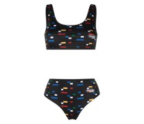 Bikini mit grafischem Print