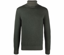 Rollkragenpullover mit gerippten Details