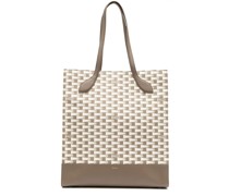 Pennant panelled tote bag