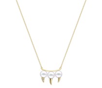 18kt Collection Line Danger Fang Gelbgold-Perlenkette