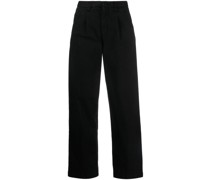 cropped wide-leg jeans