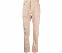 Schmale Jeans mit Distressed-Detail