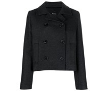 Doppelreihige Cropped-Jacke