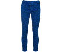Jeans mit Leoparden-Print