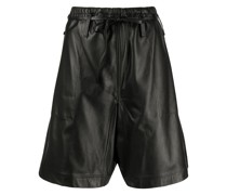 Ledershorts mit Kordelzug