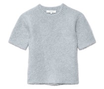 Cropped-T-Shirt aus Alpakagemisch