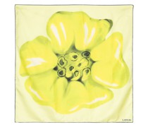 Seidenschal mit Blumen-Print