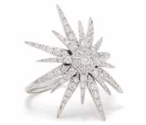 18kt Weißgoldring mit Diamanten
