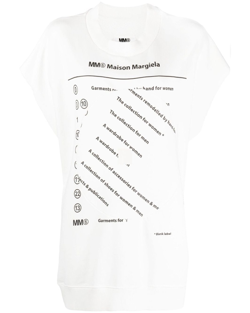 Maison Margiela Damen T-Shirt mit Logo-Print