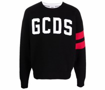 Strickpullover mit Logo-Print