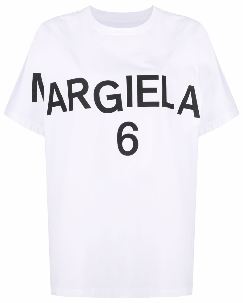 Maison Margiela Damen T-Shirt mit Logo-Print